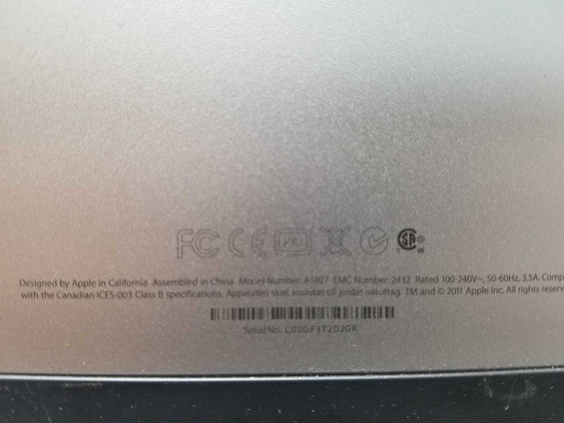 Apple A1407 (EMC 2432) Thunderbolt Display 27-Inch with Box _