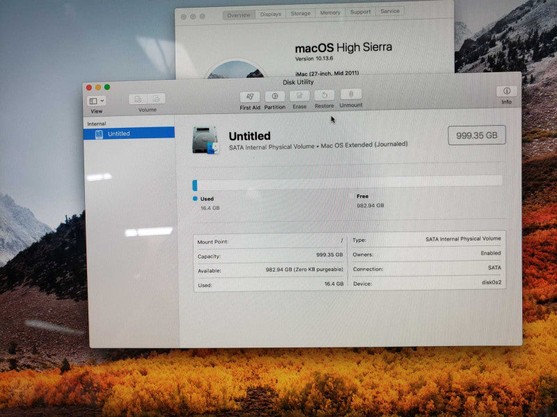 Apple iMac  M2011 27\\" i5@2.7GHz 4GB DDR3 Radeon HD 6770M 1TB HDD [
