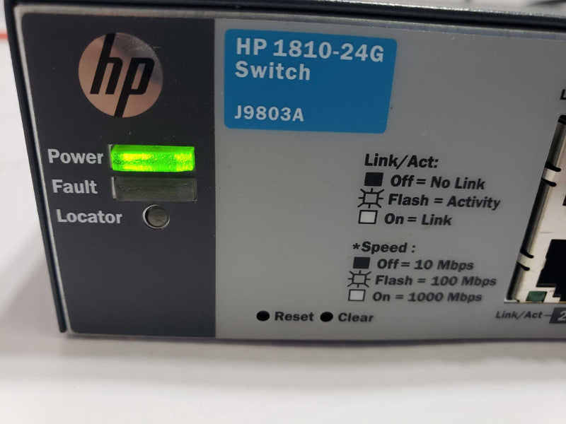 J9803A- HP 1810-24-Port Gigabit Managed Switch [
