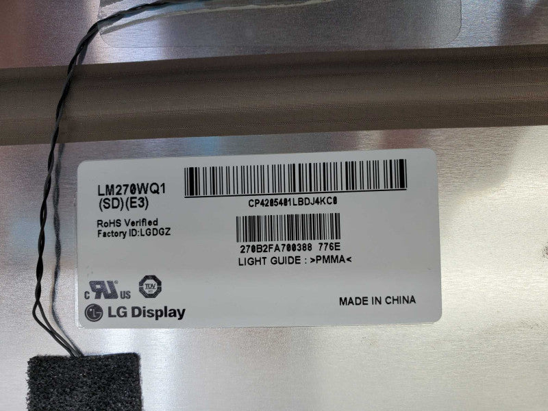 Apple iMac 27\\" Glass LCD Screen For Replacement LM270WQ1 SD  )