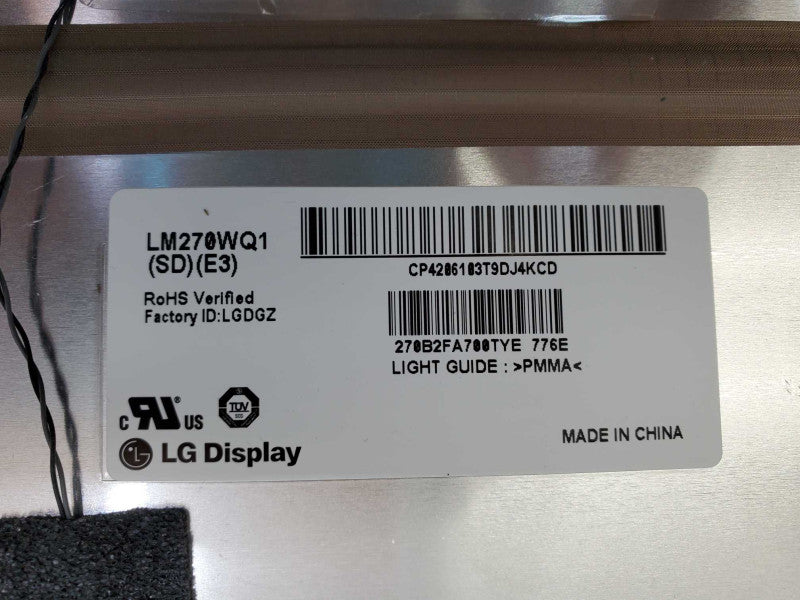 Apple iMac 27\\" Glass LCD Screen For Replacement LM270WQ1 SD )
