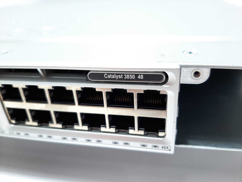Cisco Catalyst 3850 WS-C3850-48T 48-Port Gigabit Ethernet Managed Switch 2xPSU +