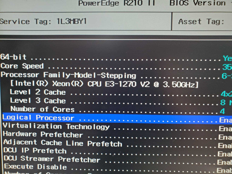 Dell PowerEdge R210 II, 1U 1xPSU, E3-1270 3.5GHz 16GB DDR3 No RAID |