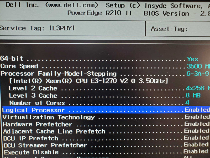 Dell PowerEdge R210 II, 1U, E3-1270 3.5GHz 16GB DDR3 No RAID, No PSU |