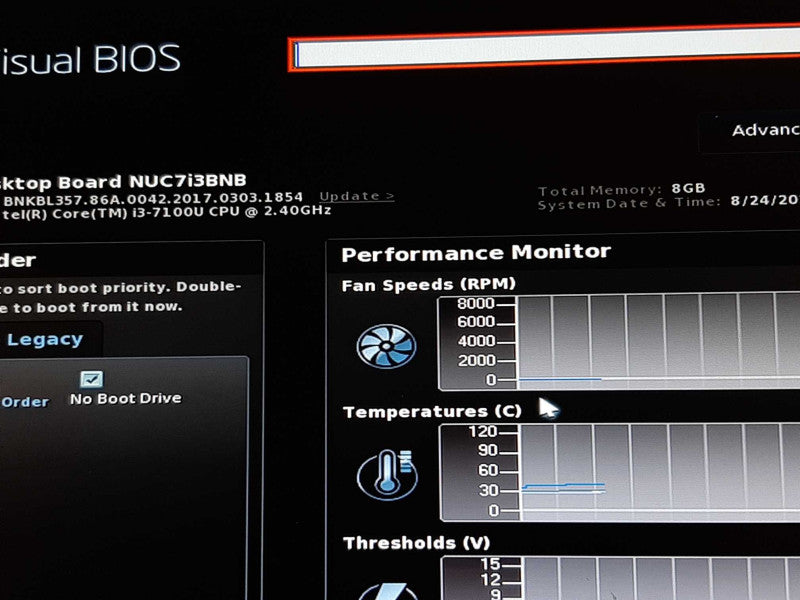Intel NUC NUC7i3BNH i3-7100U @ 2.40GHz 8GB RAM DDR4 -NO SSD + +