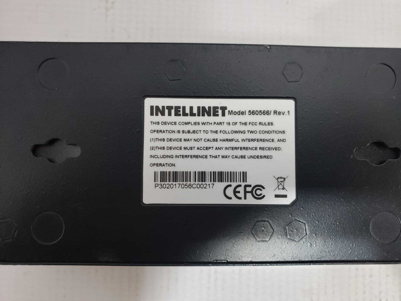 Intellinet 560566 Rev. 1 1-Port Gigabit High Power PoE+ Injector  [