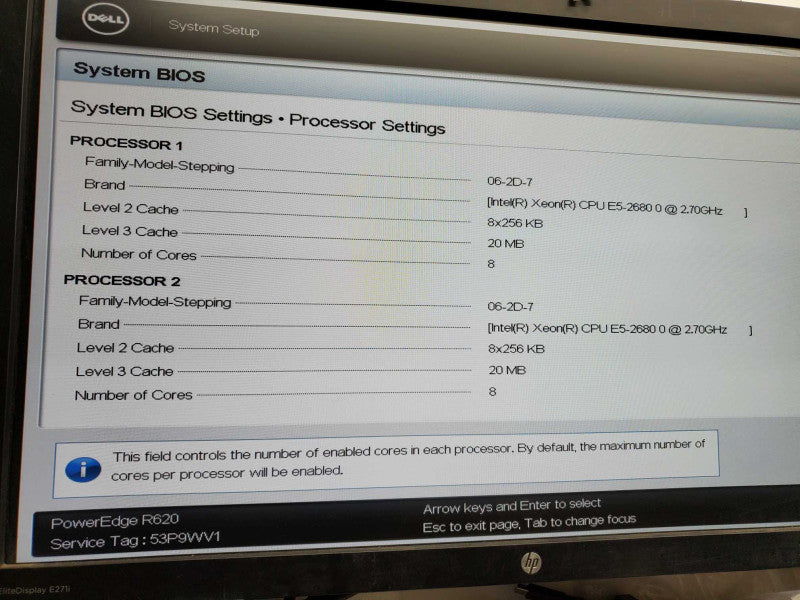 Dell PowerEdge R620, 2x E5-2680 0 @2.7GHz 192GB RAM H710 Mini 2x PSU 8x 2.5\\" )