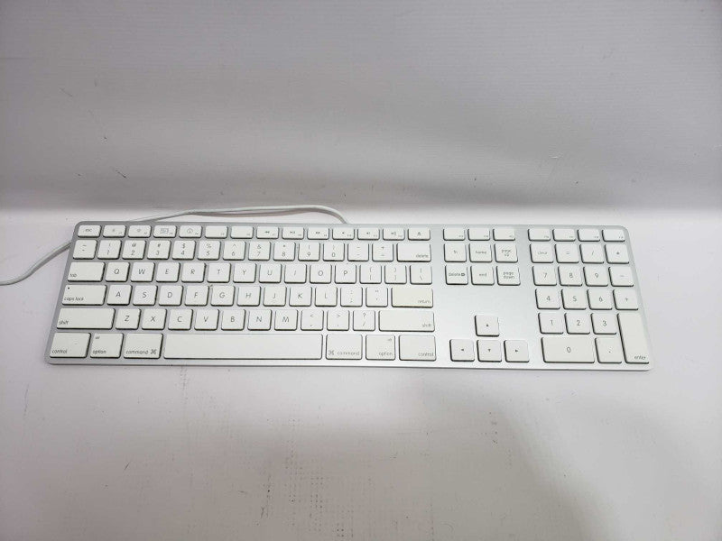 Apple A1243 USB Wired Aluminum Keyboard + Numeric Keypad [