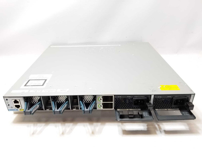 Cisco WS-C3850-48P-L 48 Port Gigabit PoE+ Switch, 2x PSU, No IOS. Read _