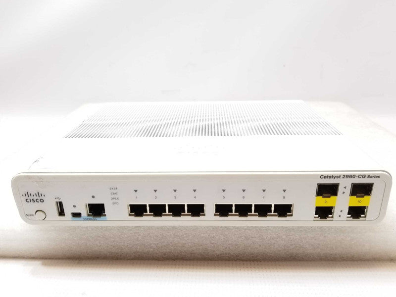 Cisco WS-C2960CG-8TC-L Switch 8-port Gigabit, 2x Uplink, AS-IS _