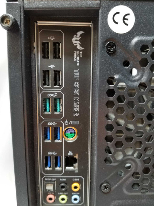 Custom/Asus TUF X299 Mark2 PC, Core I7-7800X 3.5GHz, 16GB DDR4, GT1030 _