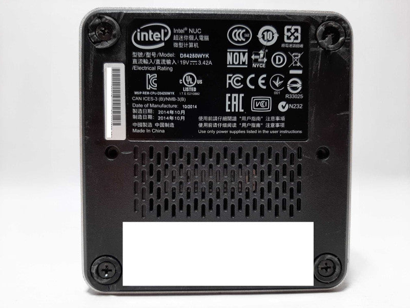 Intel NUC D54250WYK Mini PC i5-4250U @ 1.3GHz 8GB RAM - NO HDD +