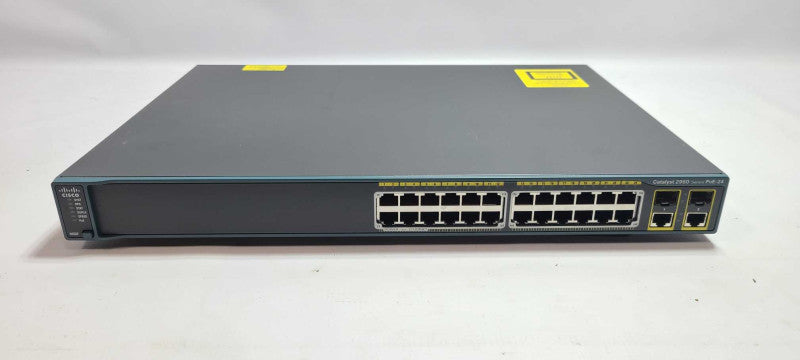 Cisco Catalyst 2960 Series 24 Port PoE Ethernet Switch WS-C2960-24PC-L V06 $