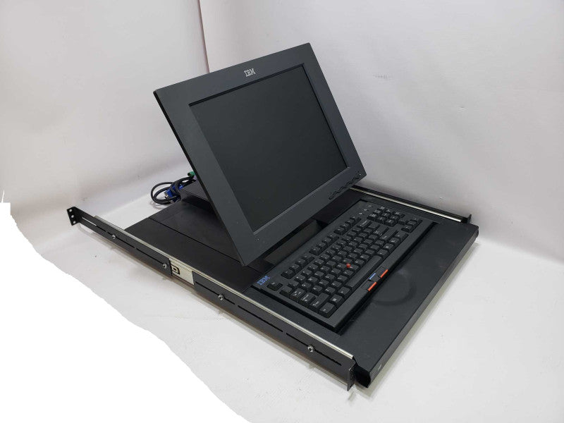 9511-AG4 9511AG4 22P6927 IBM NetBAY 15\\" TFT LCD 2U VGA PS/2 KVM CONSOLE w/RAIL [