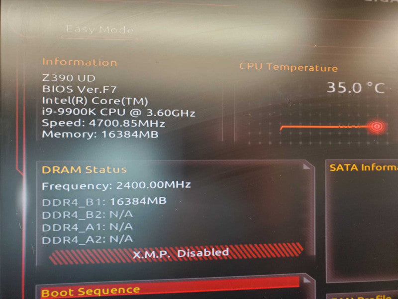 Custom PC Gigabyte Z390 UD Core i9-9900K @ 3.6 GHz 16GB DDR4 PSU 80+ Gold WC (