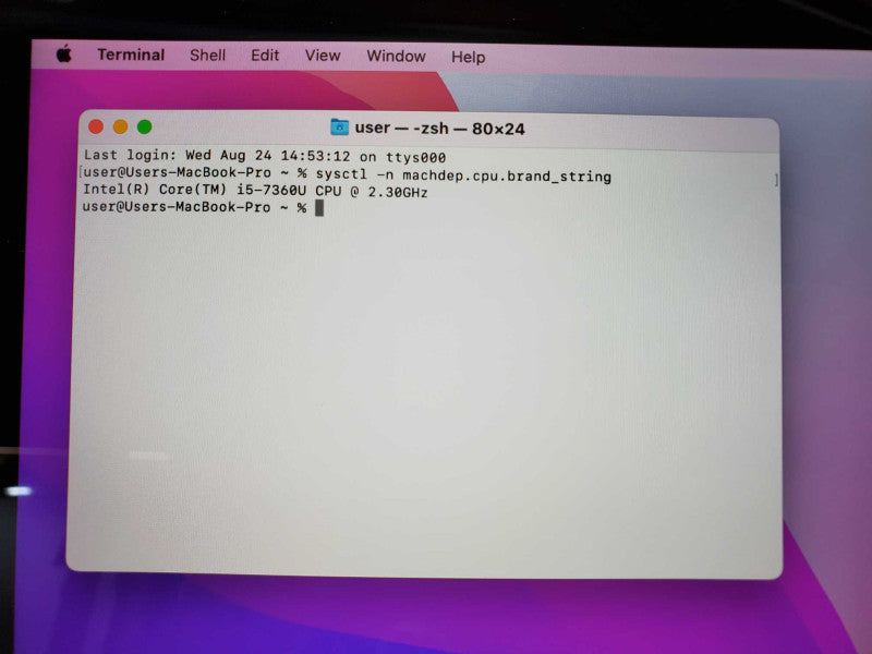 Apple Macbook Pro 2017 13\\" A1708 Core i5-7360U @ 2.3GHz 8GB 120GB SSD (
