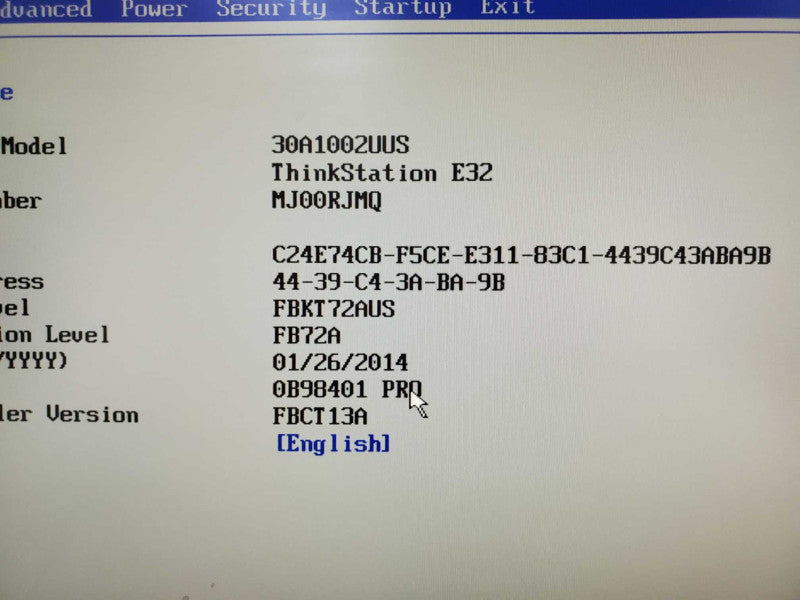 Lenovo ThinkStation E32, E3-1240 V3 3.4GHz 8GB DDR3 No HDD |