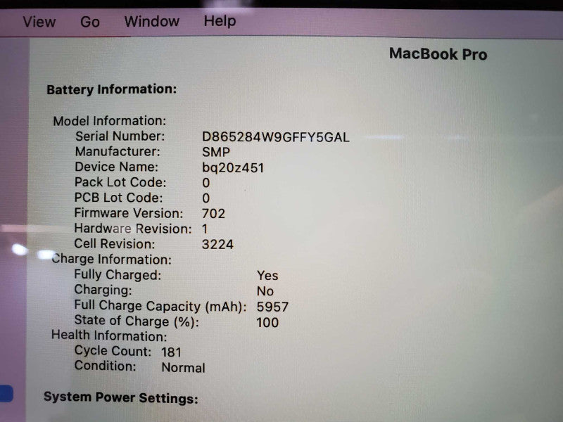 Apple MacBook Pro 2015 13\\" Retina i5-5257U @ 2.7 GHz 8GB DDR3 250GB SSD (
