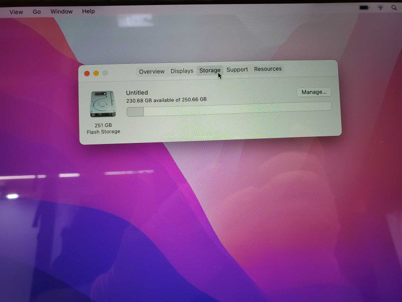 Apple MacBook Pro 2015 13\\" Retina i5-5257U @ 2.7 GHz 8GB DDR3 250GB SSD (