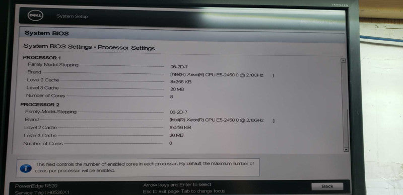Dell Poweredge R520 2x Xeon E5-2450 @ 2.10ghz / 192gb ram / see notes #