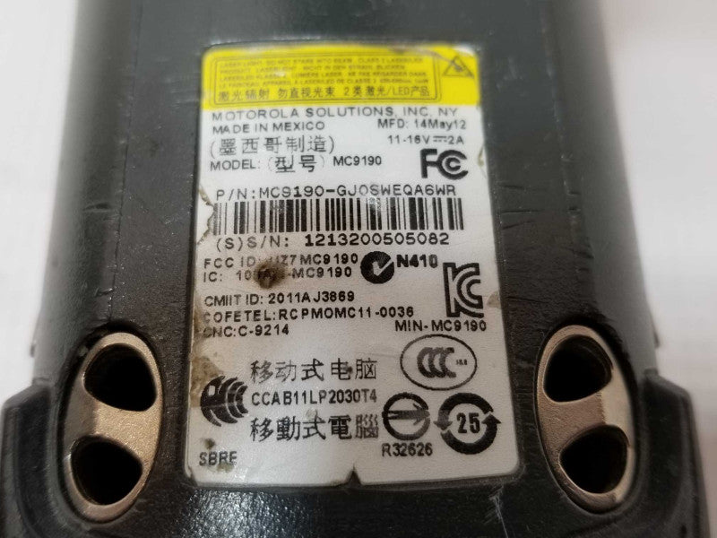 Motorola MC9190-GJ0SWEQA6WR Barcode scanner, tested to power on only, AS-IS _