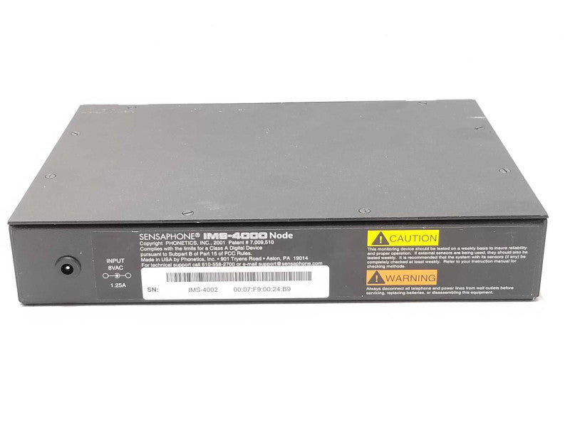 Sensaphone IMS-4000 Infrastructure Monitoring System, Powers on, AS-IS _