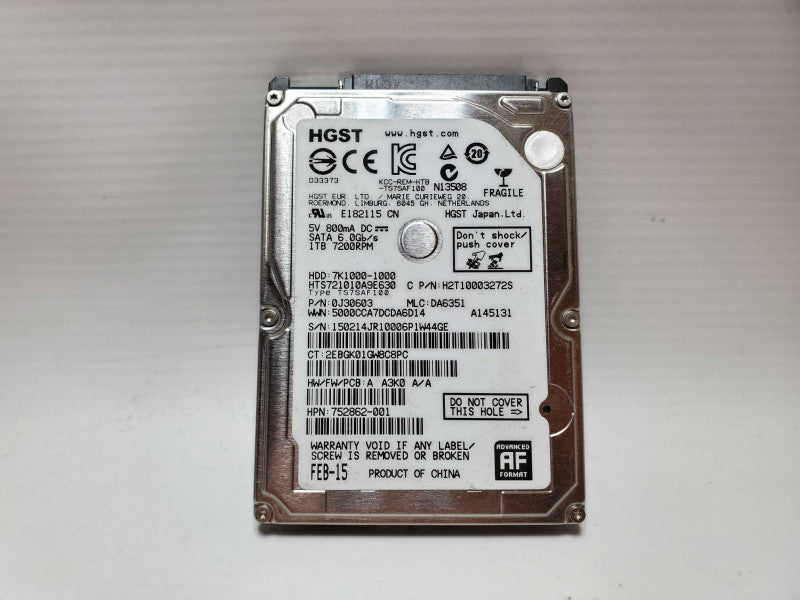 Hard Drive 1TB 2.5\\" For Laptop (