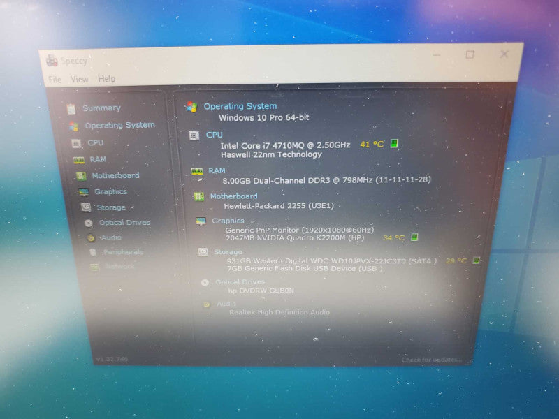 HP ZBook 17 G2 17.3\\" Core i7-4700MQ @ 2.4GHz, 8GB RAM, 1TB HDD (