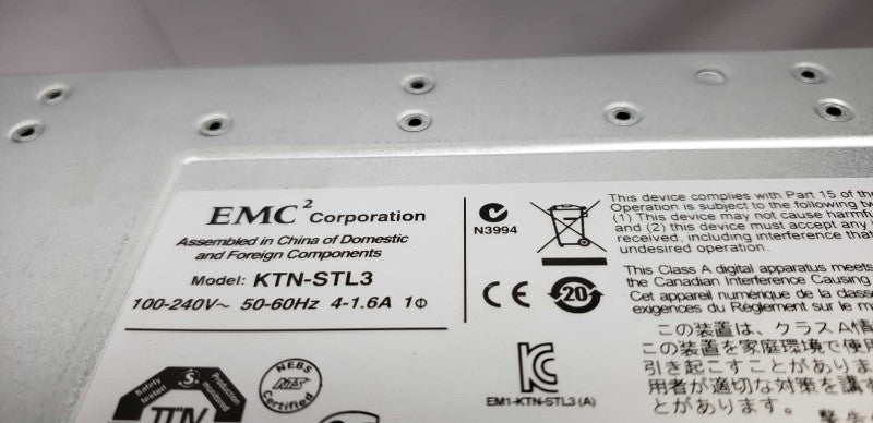 EMC Corporation KTN-STL3 Expansion Array / 2x 6gbps Controllers / 2x PSU #