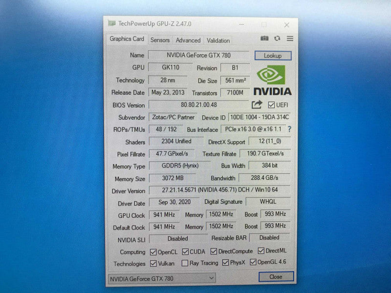 Zotac Nvidia GeForce GTX 780 Graphics Card (