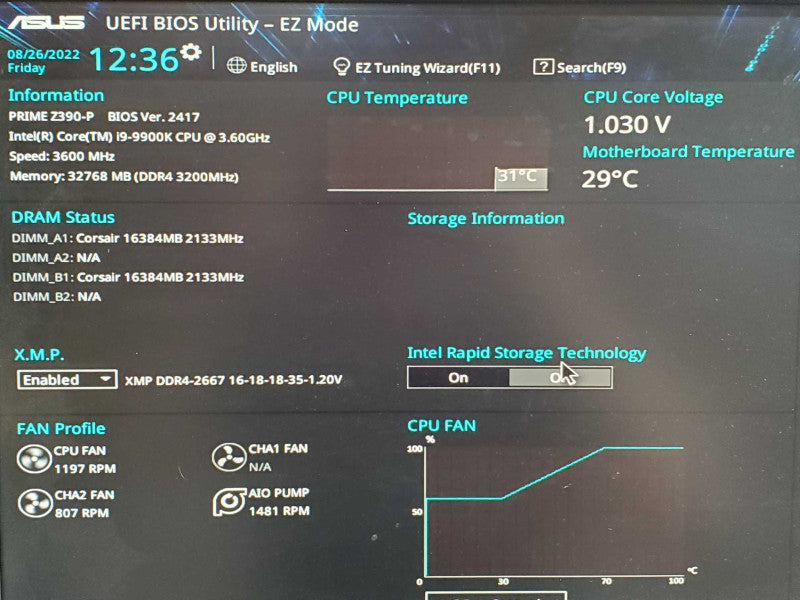 Custom PC- ASUS Prime Z390-P i9-9900K 32GB DDR4 Cooler Master Case |