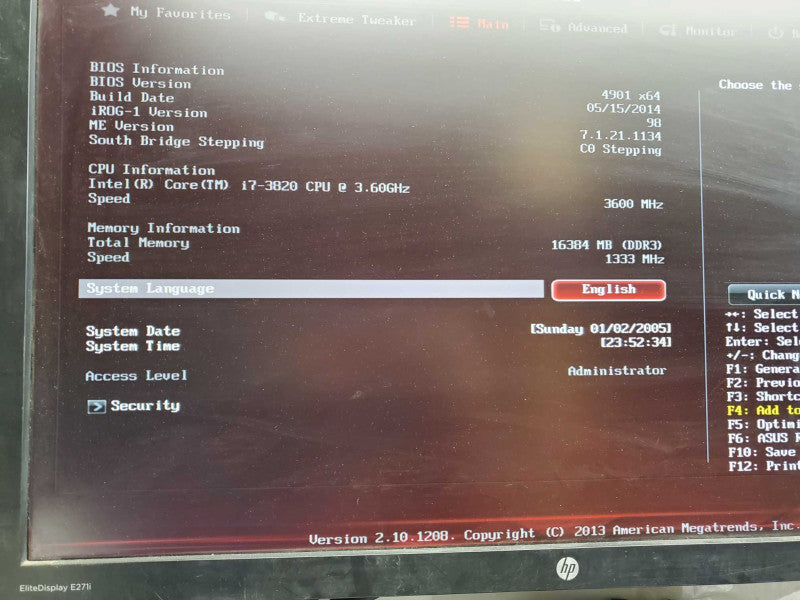 Custom Core i7-3820 @3.6GHz 16GB DDR3 Asus GT640-DCSL-2GD3 )