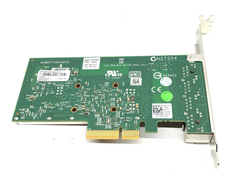 Dell 0KH08P Quad-Port PCI-express x4 Gigabit Ethernet Network Adapter Card +