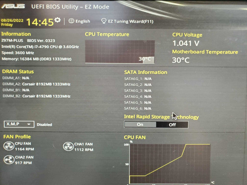 Custom PC- ASUS Z97M-Plus, i7-4790 3.6GHz, 16GB DDR3 No HDD |