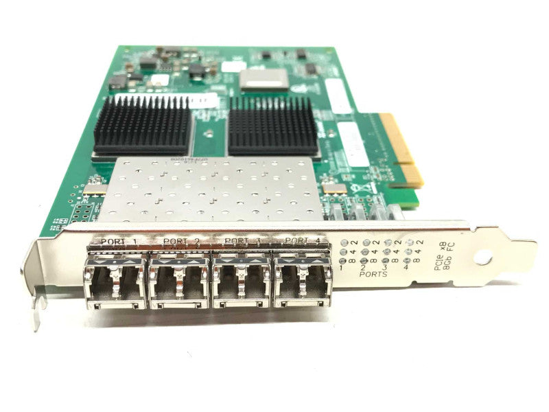 QLOGIC PX4810402-06 QLE2564 PCI-e Card w/ 4x FTLF8528P3BCV-QL +