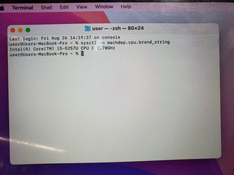 Apple MacBook Pro 2015 13\\" Retina i5-5257U@ 2.7 GHz 8GB DDR3 120GB SSD *READ* (