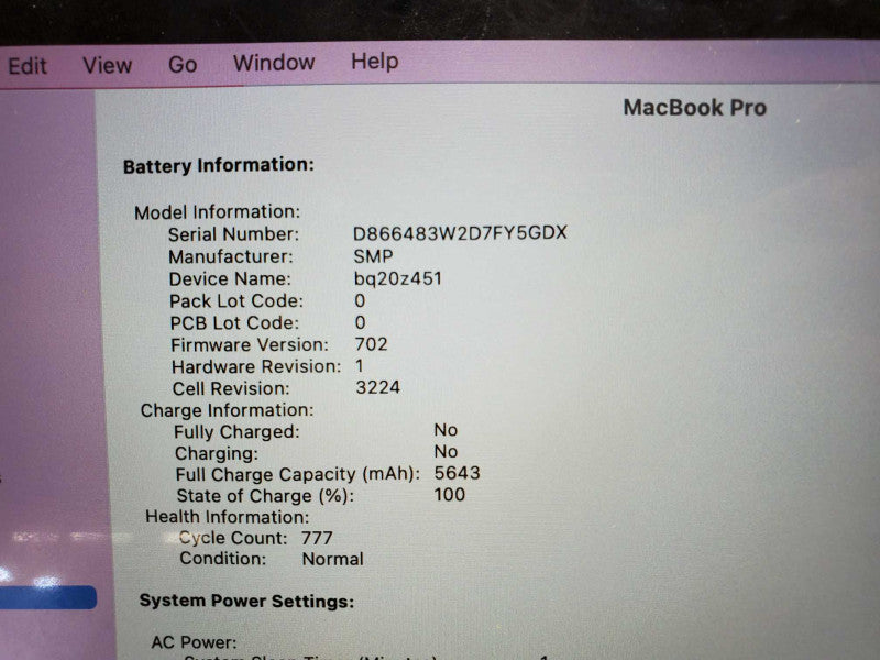 Apple MacBook Pro 2015 13\\" Retina i5-5257U@ 2.7 GHz 8GB DDR3 120GB SSD *READ* (