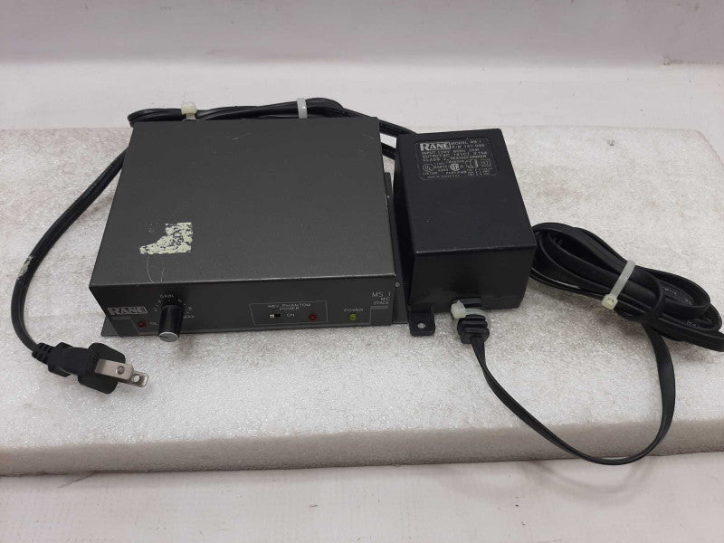 Rane MS1 Microphone Pre-Amplifier W/ power Adapter ~
