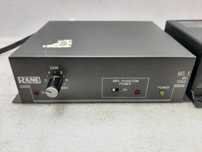 Rane MS1 Microphone Pre-Amplifier W/ power Adapter ~