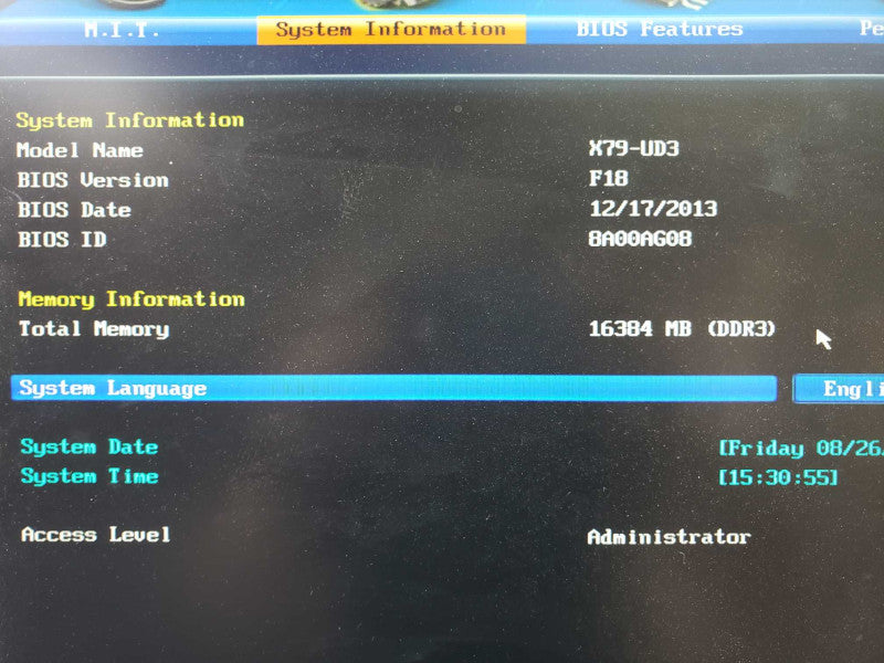 Custom PC Gigabyte X79-UD3 i7-4930K@3..4GHz 16GB DDR3 No HDD MSi 1050 2GB [