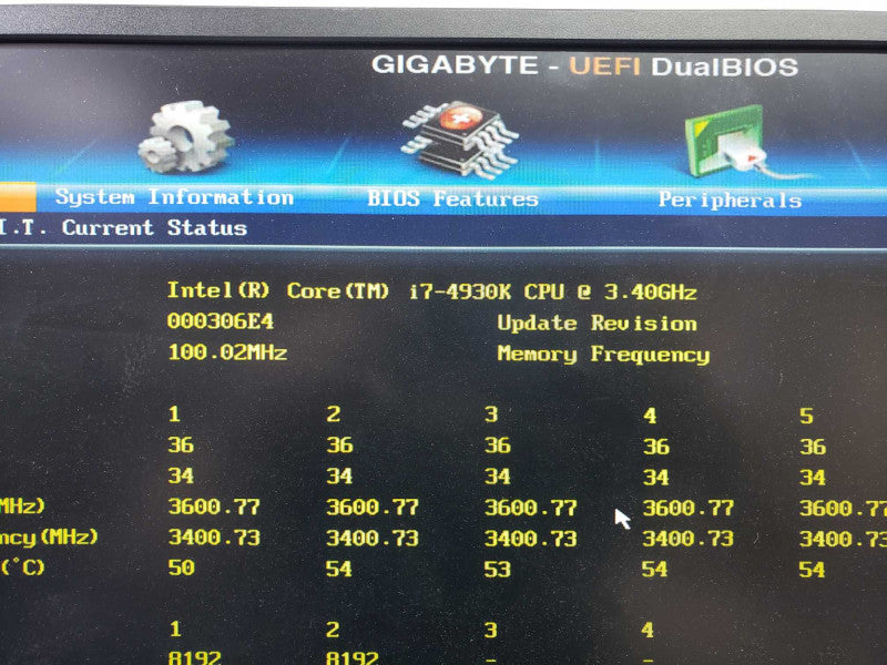 Custom PC Gigabyte X79-UD3 i7-4930K@3..4GHz 16GB DDR3 No HDD MSi 1050 2GB [