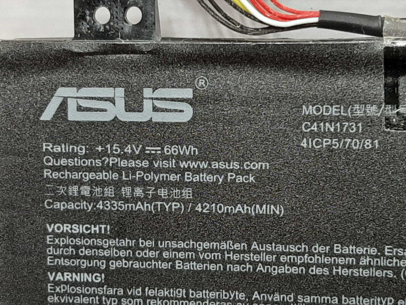 C41N1731 Laptop Battery for ASUS ROG Strix Hero II GL504GM GL504GS, AS-IS ~
