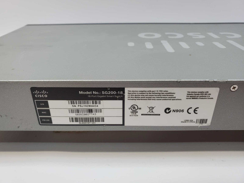 Cisco Gigabit Smart Switch 18 Port SG200-18 (
