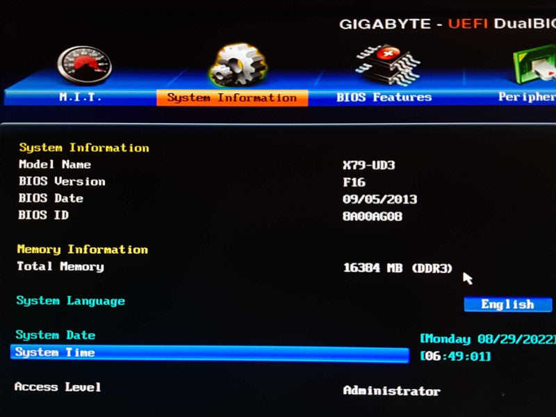 Custom PC GIGABYTE  X79-UD3 i7-4930K 16GB RAM - NO HDD/Caddies +