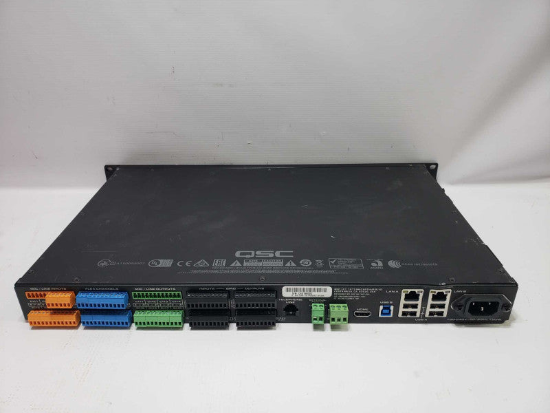 QSC Q-SYS Core110f USB/FLEX CHANNELS DSP DIGITAL SOUND PROCESSOR [
