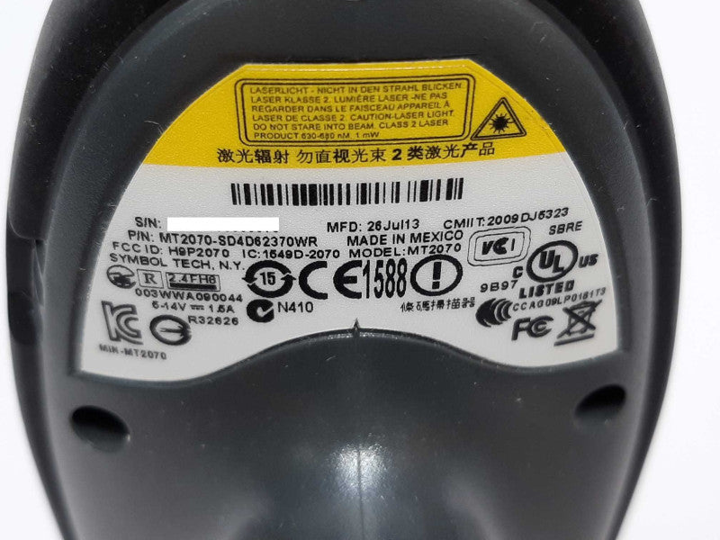 Motorola Symbol Barcode Scanner 1D 2D MT2090-SD4D62370WR W/ Cradle +
