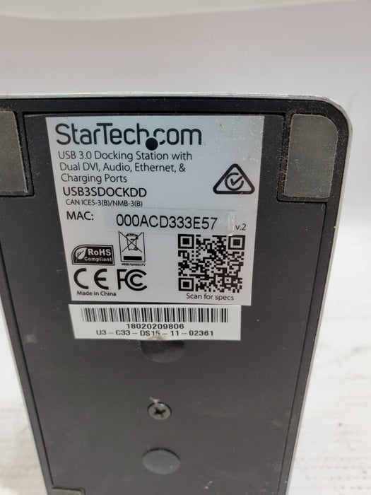 Startech.com USB 3.0 Docking Station USB3SDOCKDD w/ Stand )