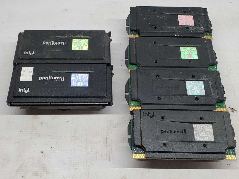 Lpot of 6x Vintage CPUs, 2x Pentium II, 4x Pentium  III |