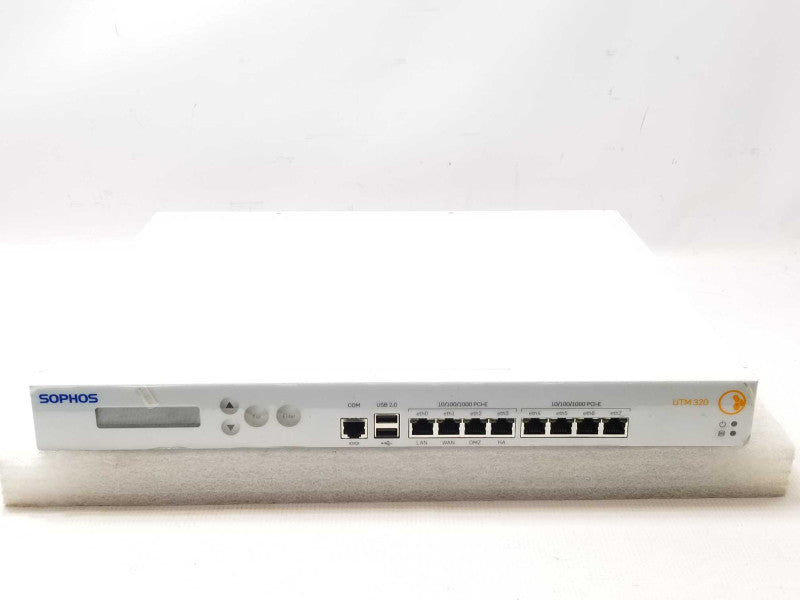 Sophos UTM 320 8-port Gig Firewall Security Appliance, Powers on, AS-IS, SEE _