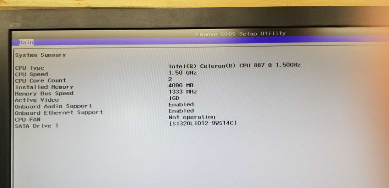Lenovo IdeaCentre Q190 Celeron 1017U 1.60GHz 4GB RAM=